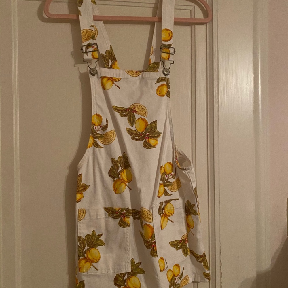 forever 21 Lemon overall dress